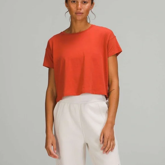 Lululemon Orange Cates T-Shirt - Picture 1 of 4